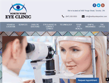 Tablet Screenshot of northyorkeyeclinic.com